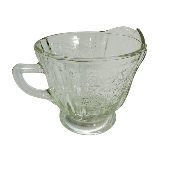 Depression Glass Federal Madrid Clear Creamer Pitcher - Picture 2 of 5